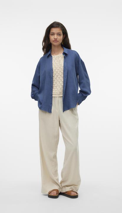 Produktbild Vero Moda Vmmelaney Queeny Ls Shirt Wvn Noos (XXL)