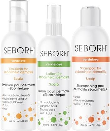 Produktbild Seborh Set Seborrheic Dermatitis Kit Shampoo 200Ml + Emulsion 200Ml + Scalp Lotion 150Ml (Haarpflege set)