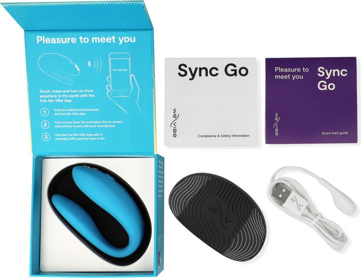 Produktbild We-Vibe Sync Go Remote Control Rechargeable Clitoral and G-Spot Vibrator (Blue)