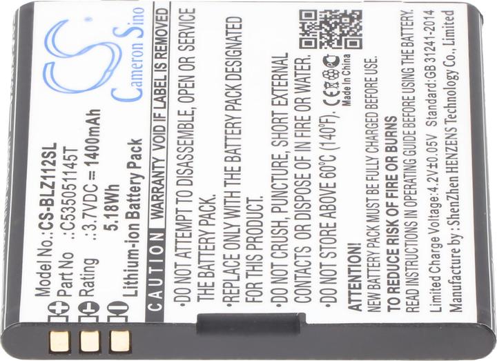 Image du produit XCell Akku passend für Blu Yezz, Blu YZ1120 Akkutyp C535051145T, 1400mAh 3.7V