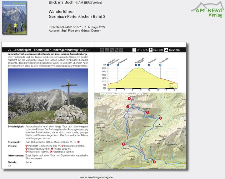 Actual product image Wanderführer Garmisch-Partenkirchen Band 2 (German, Lady Plott, Günter Durner, 2021)