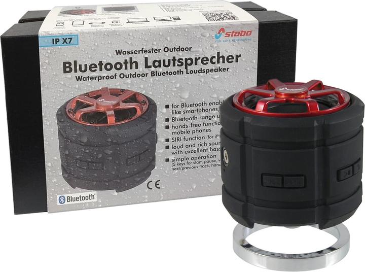 Produktbild Stabo Tragbarer Aussenlautsprecher, wasserdicht IPX7, Bluetooth 4.2, Leistung 5 W, Freisprecheinricht