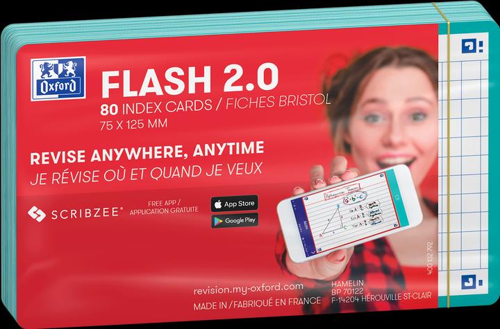 Actual product image Oxford FLASH 2.0 flashcards (75 x 125 mm, 80 x)
