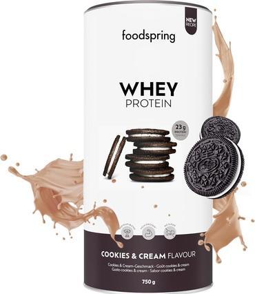 Actual product image Foodspring Whey Protein (Cookies & Cream, 1 pcs., 750 g)