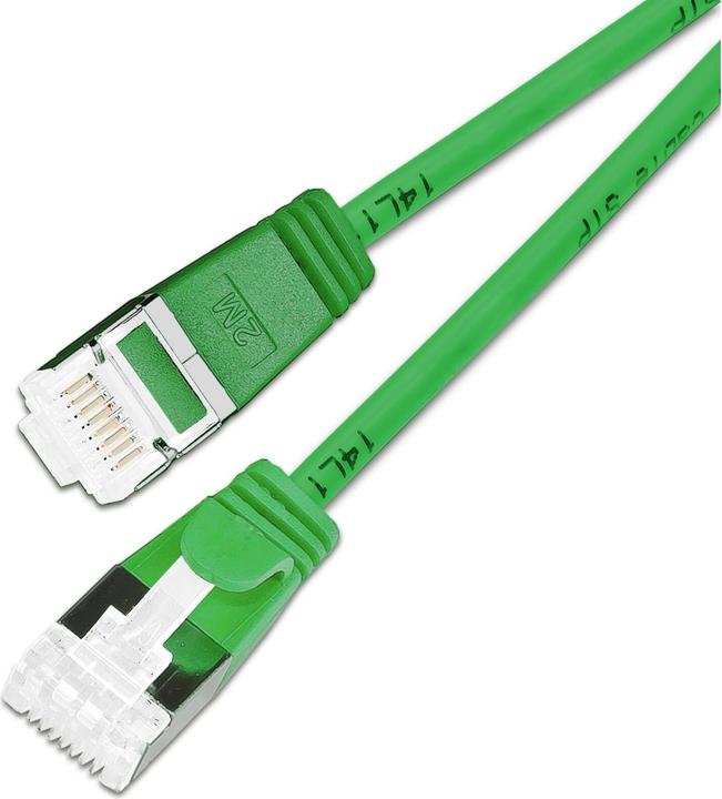 Immagine prodotto SLIM Cavo Slimpatch RJ-45, Cat 6A, U/FTP, 3 m, verde, confezione da 36 pezzi (U/FTP, CAT6a, 3 m)