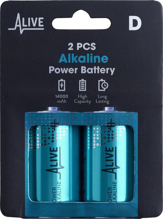 Actual product image Alkaline battery (2 pcs., D, 14000 mAh)