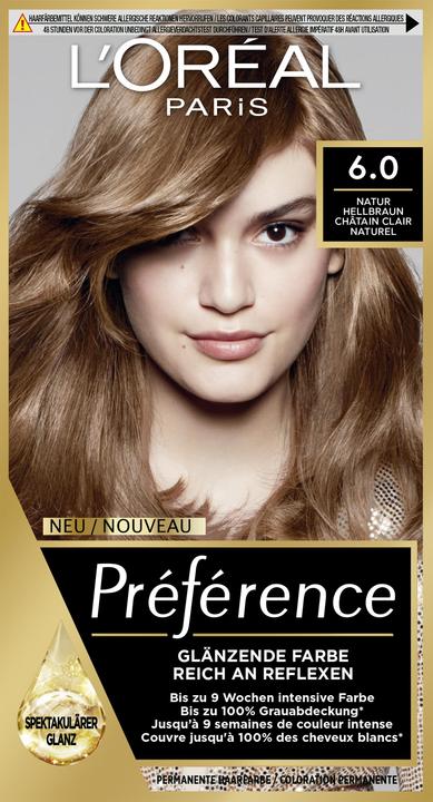 L'Oréal Paris Preference Core (Châtain clair naturel, 6 Natur Hellbraun)