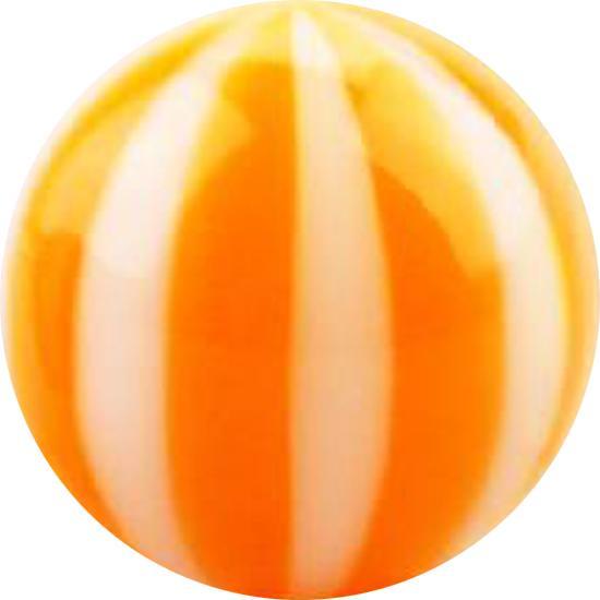 Produktbild Star Piercing Kugel mit Twistet orange (Acryl, ohne Messing)
