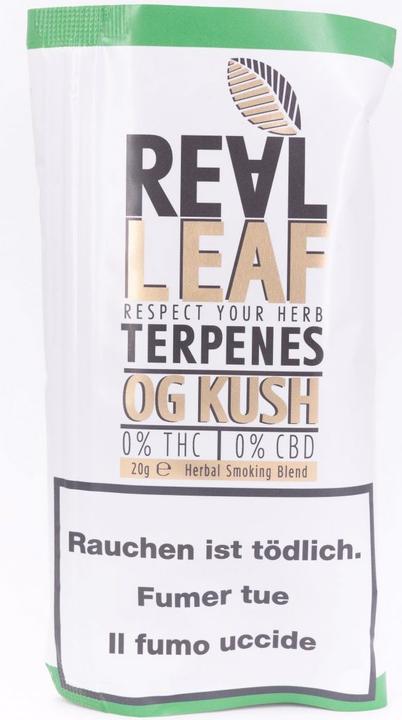 Real Leaf OG Kush nicotine free tobacco substitute (Baccy, 20 g)