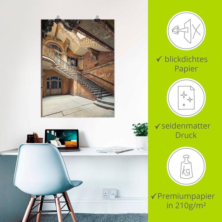 Produktbild Artland Lost Places Verlassene Orte Treppenhaus U4YC (60 x 80 cm)