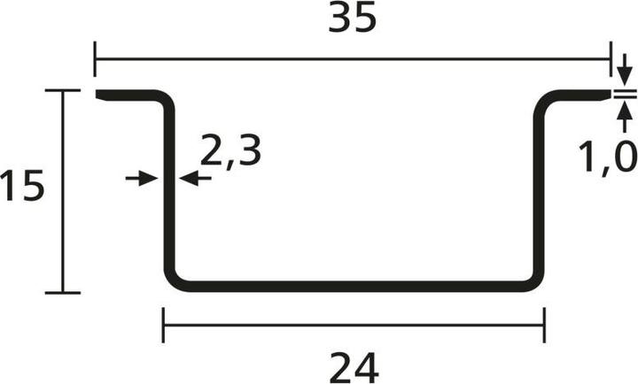 Produktbild HellermannTyton Tragschiene (200 cm)
