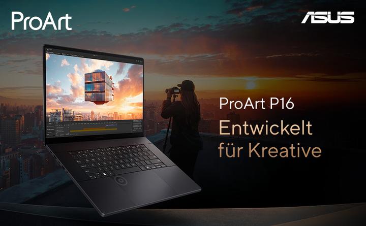 Produktbild ASUS ProArt P16 (16", AMD Ryzen AI 9 HX 370, 32 GB, 1000 GB, DE)