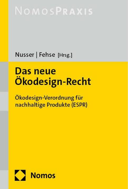 Produktbild Das neue kodesign-Recht (Deutsch, Jens Nusser, Marthe-Louise Fehse, 2024)