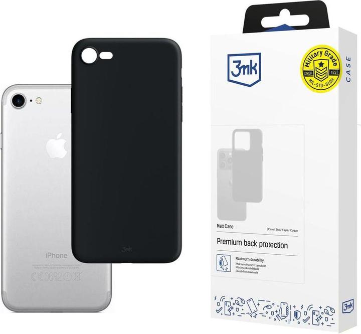 Produktbild 3MK Matt Case for iPhone 7 / 8 black (Apple iPhone 7, Apple iPhone 8)