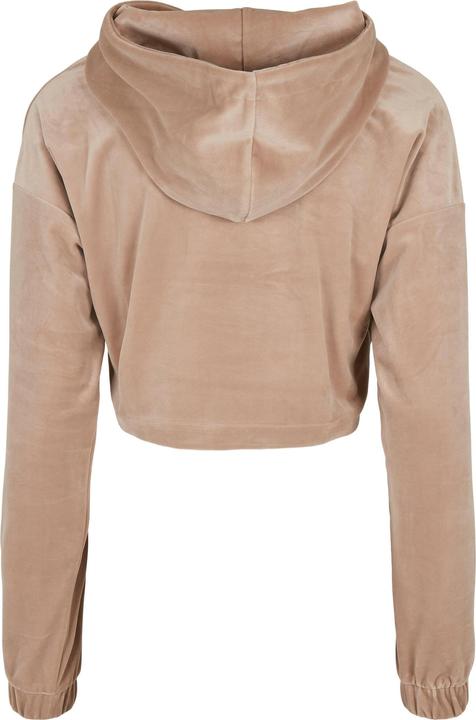 Actual product image Urban Classics Ladies Cropped Velvet Oversized Hoody (5XL)