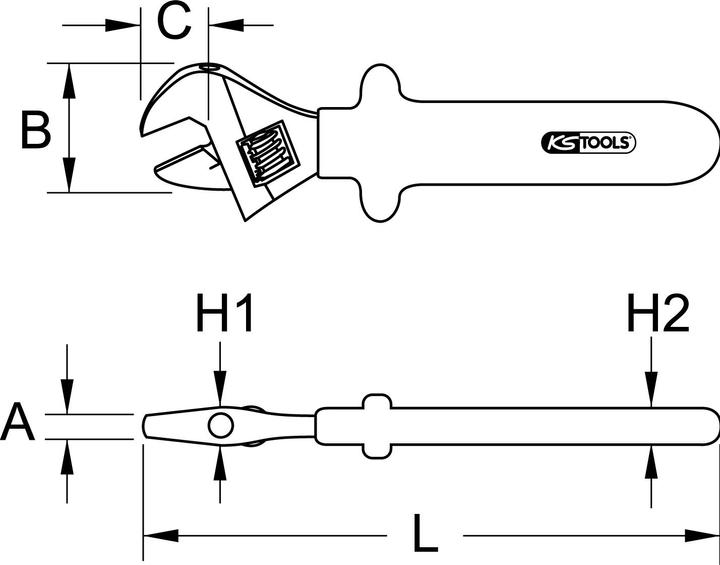 Productafbeelding KS Tools Steeksleutel (31 mm)