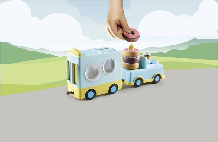Produktbild Playmobil Verrückter Donut Truck mit Stapel- und Sortierfunktion (71325, Playmobil 1.2.3)