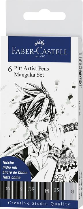 Produktbild Faber-Castell Manga Mangaka (Schwarz, 6 x)