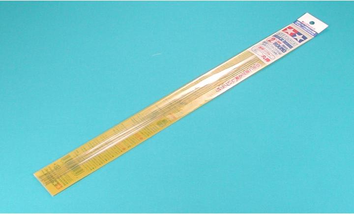 Tamiya Round bar 2mm (6) 400 mm clear/white. Kst.