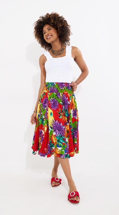 Immagine prodotto Joe Browns Bright Floral Godet Panel Midi Skirt (42)