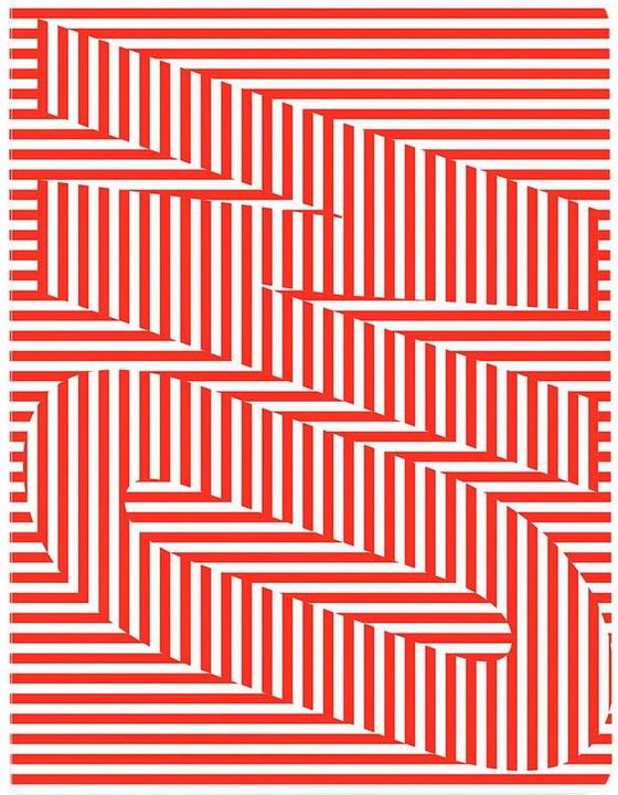 Actual product image Nuuna Notebook Graphic L On-Off 22 x 16.5 cm, Dot, Red/White (22 x 16.5 cm, Dotted, Soft cover)