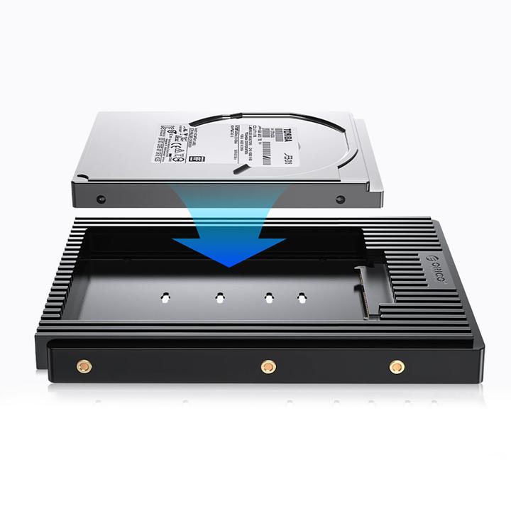 Actual product image Orico Other Computer Accessory D2SS-6G Drive Adapter 2.5" to 3.5" Converter - Black