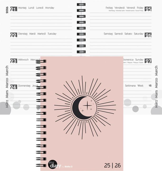 Biella Agende scolastiche mydiary Wire-O (12 x 16,5 cm, Tedesco)