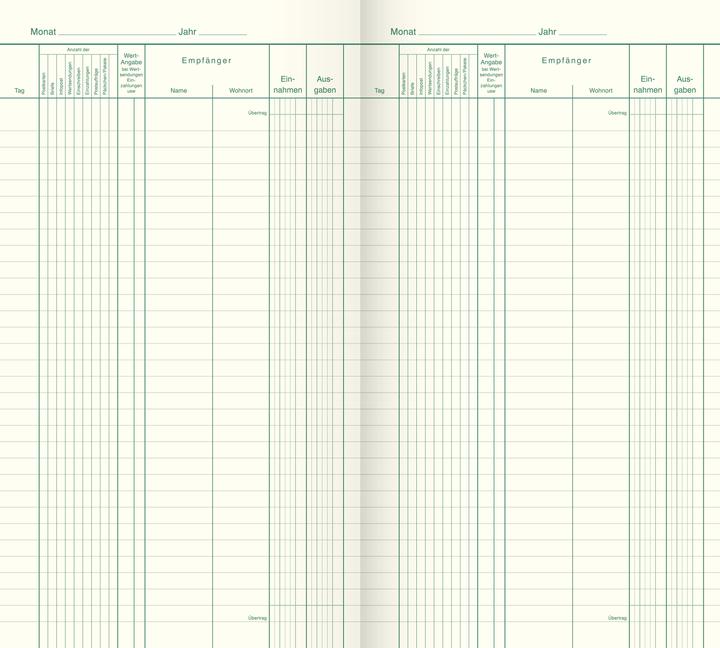 Actual product image König & Ebhardt K™NIG & EBHARDT Postage book, 165 x 297 mm, 40 sheets (40 x)