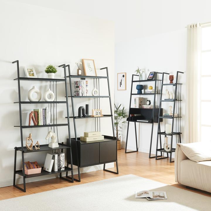 Immagine prodotto En.Casa Set di mobili Storfjord da 4 pezzi 1x scrivania, 3x scaffale a pioli