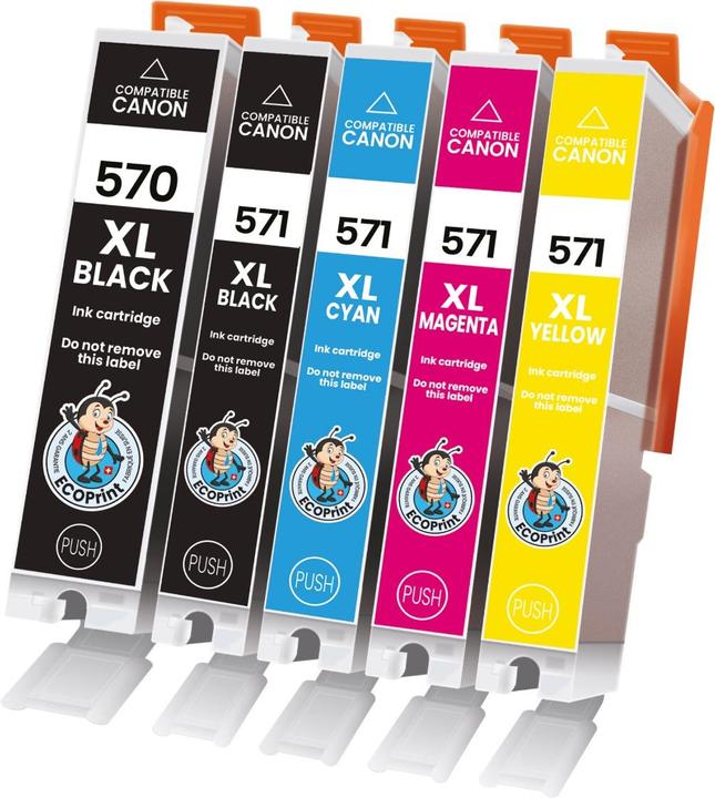 Image du produit ECOPrint Pack Compatible Canon PGI-570 et CLI-571 (CMJN)
