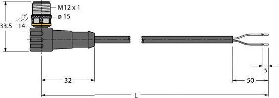 Actual product image Turck Connection cable (2 m)