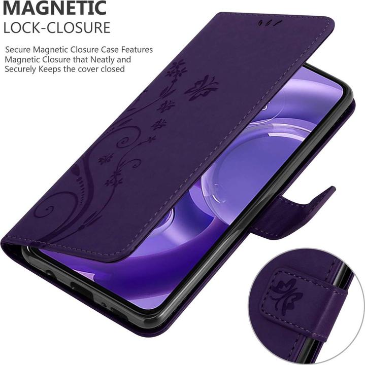 Actual product image Cadorabo Case for Motorola EDGE 30 NEO Flower Book (Motorola Edge 30 Neo)