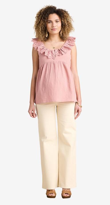 Produktbild Envie de Fraise Musselinbluse mit Lochstickereien für Schwangerschaft und Stillzeit (32)