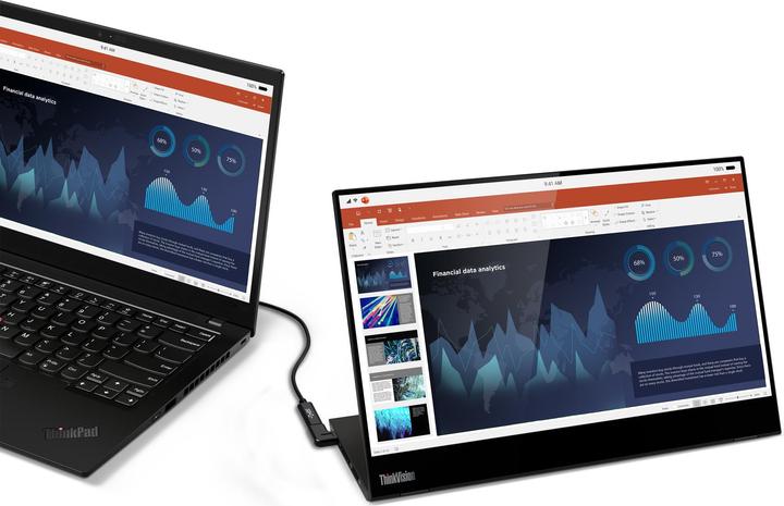 Immagine prodotto Lenovo ThinkVision M14t (1920 x 1080 pixel, 14")