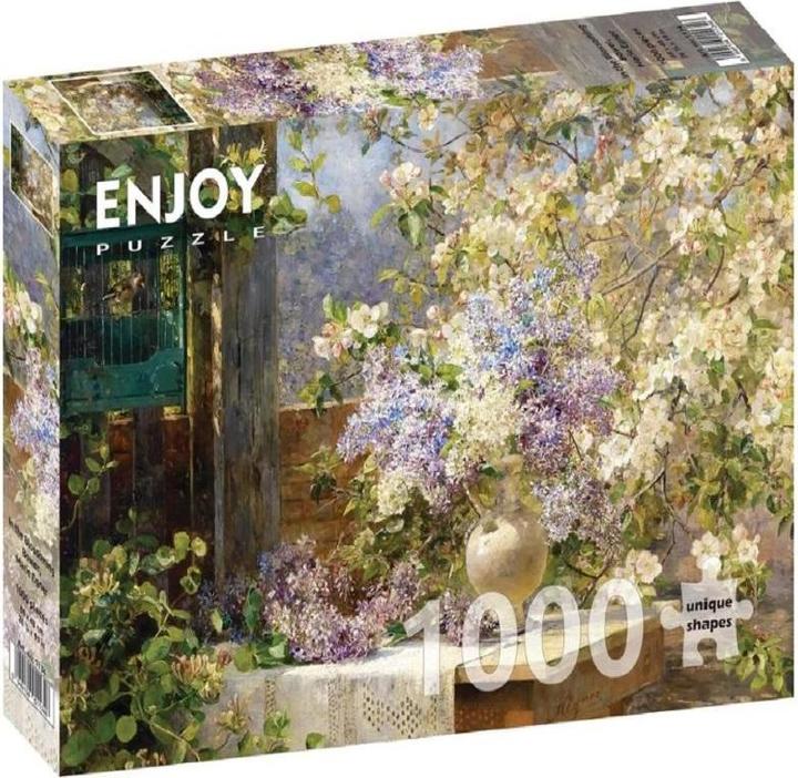 Actual product image Enjoy Puzzle ENJOY-1134 - Marie Egner: In the Blossoming Bower, puzzle, 1000 pieces (1000 pieces)