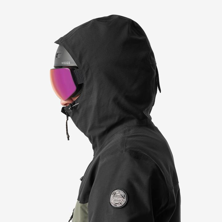 Produktbild Dreamscape Snowboardjacke Herren Skijacke - SNB 500 Ziprotect khaki/schwarz (M)