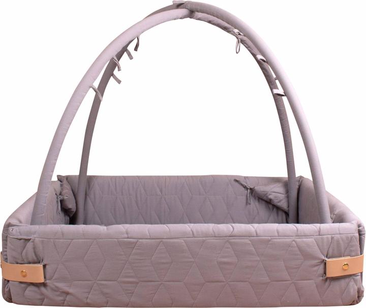 Filibabba Aktivitätsnest - Weiches Quilt Dark Grey