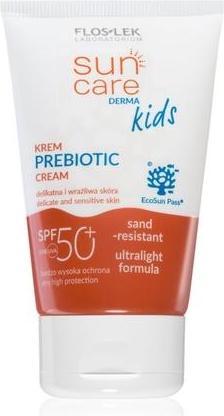 Actual product image Floslek Sun Care Derma Kids Cream Prebiotic spf 50+, 50 ml (Suntan cream, SPF 50, 50 ml)