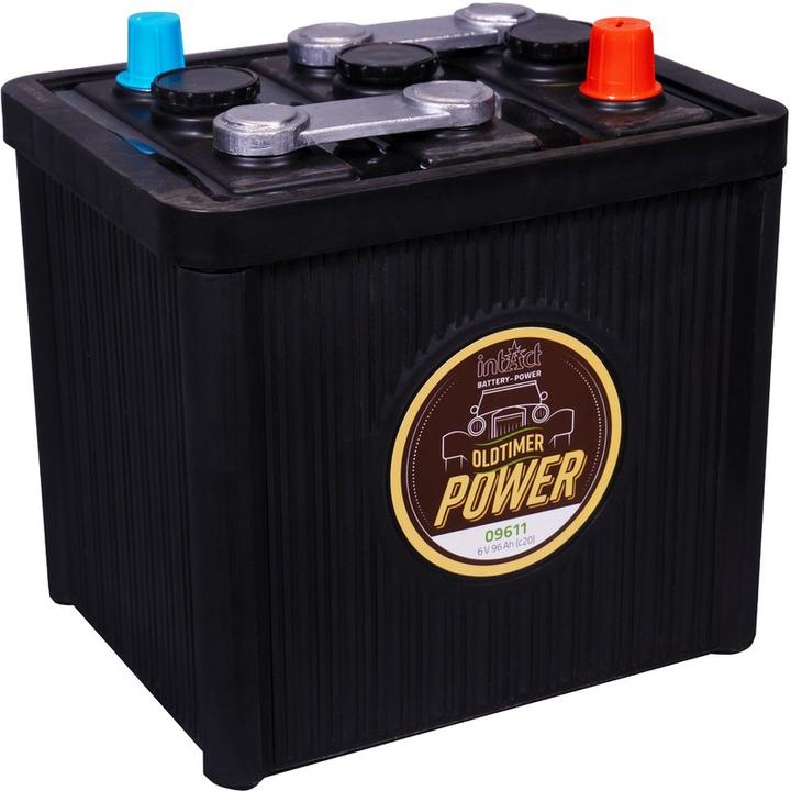 Actual product image Intact Vintage car power 96Ah 6V vintage car battery 09611 (6 V, 96 Ah, 390 A)