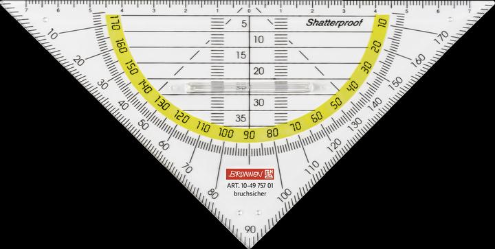 Produktbild Geodreieck 16 cm mit Griff 16,0 cm (16 cm)