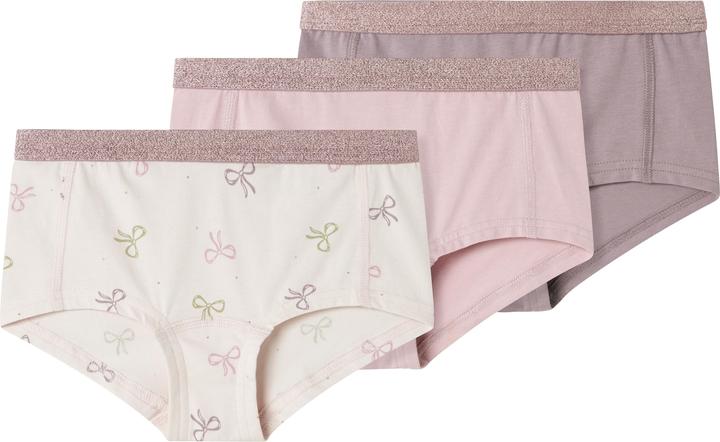 Immagine prodotto Name it Nkfhipster 3p Barely Pink Bow Noos (158, 164, confezione da 3)