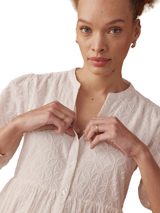 Envie de Fraise Kleid mit Lochstickereien für Schwangerschaft & Stillzeit