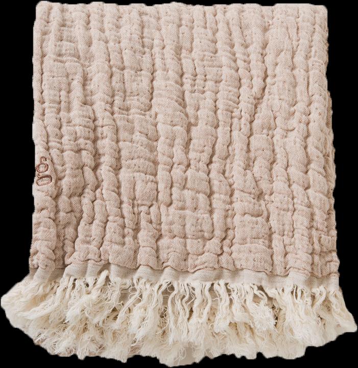 Actual product image Garbo & Friends Mellow linen blanket Tawny (110 x 110 cm)