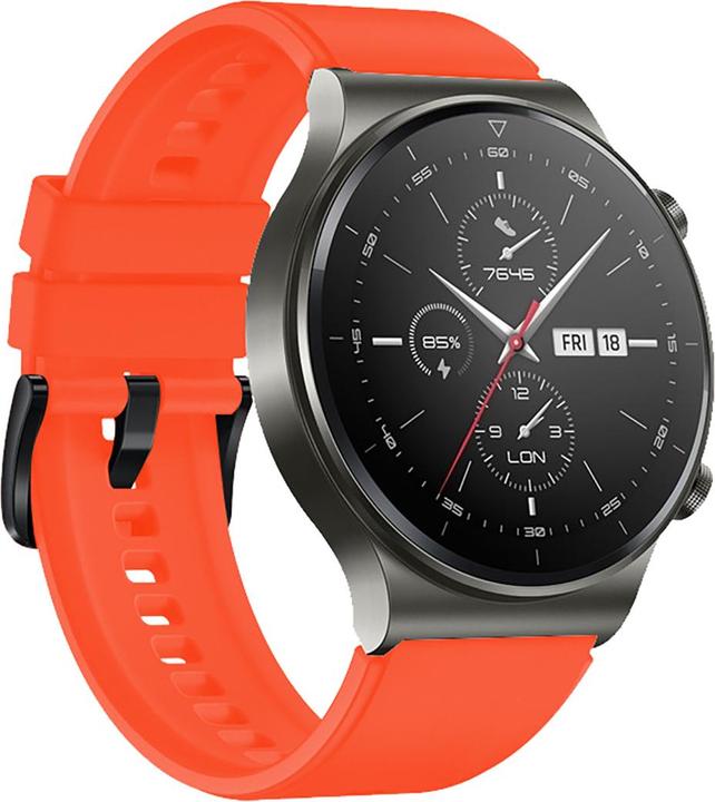 Actual product image Marka Niezdefiniowana Silicone Strap for Huawei Watch GT 2/3/4/2 Pro/3 Pro/4 Pro/GT 2e 46mm - Orange (Silicone)