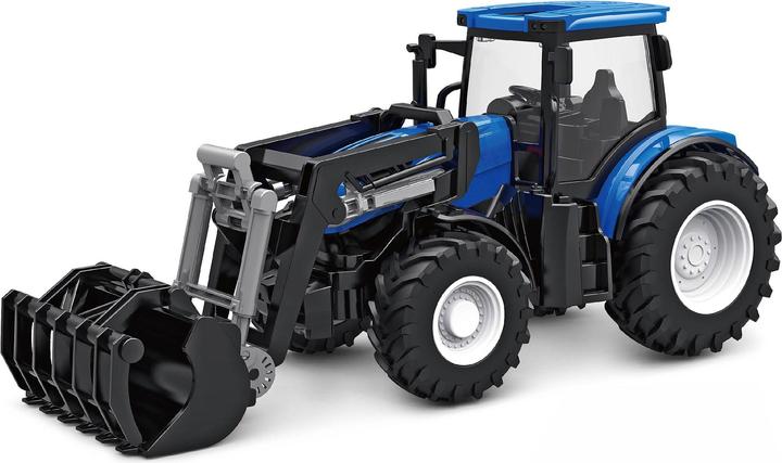 Actual product image Amewi RC Tractor with Front Loader LiIon 500mAh blue/6+ (RTR Ready-to-Run)