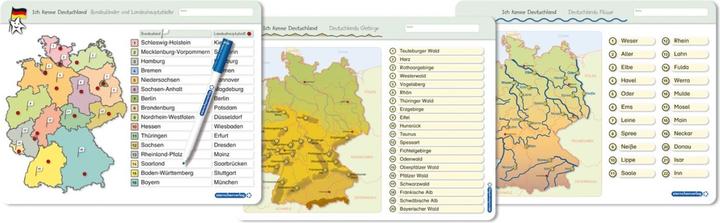 Produktbild Ich kenne Deutschland - 1. Bundesländer & Landeshauptstädte, 2. Flüsse, 3. Gebirge im Set (Deutsch, Katrin Langhans, 2017)