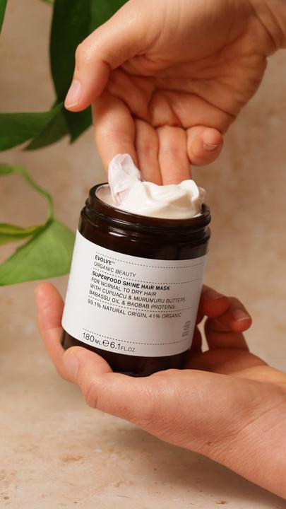 Actual product image Evolve Organic Beauty Hair Care Superfood Shine Hair Mask 180 ml (180 ml)