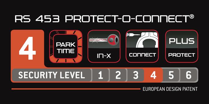 Actual product image Trelock RS 453 Protect-O-Connect frame lock NAZ ZR 20