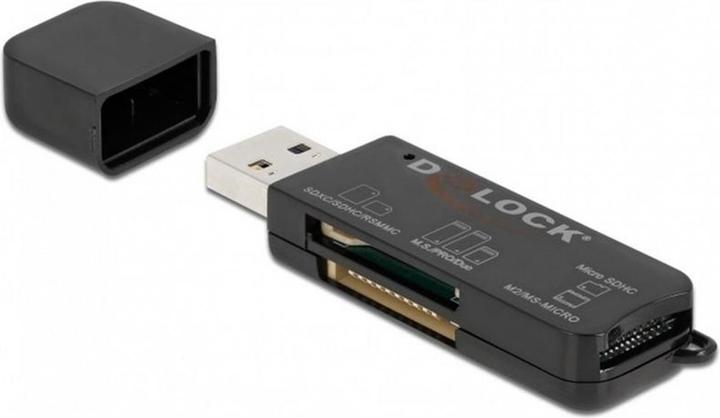 Immagine prodotto Delock Lettore di schede USB SuperSpeed per schede di memoria SD / Micro SD / MS (USB-C 3.2 Gen 1)