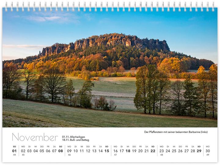 Produktbild Kalender Schsische Schweiz kompakt 2026 (21 x 15 cm, Deutsch)